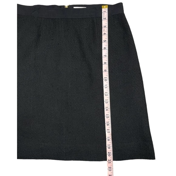 Kate Spade Skirt the Rules Tweed A-Line Skirt Black Sz 6 Business Career Preppy - Picture 10 of 12